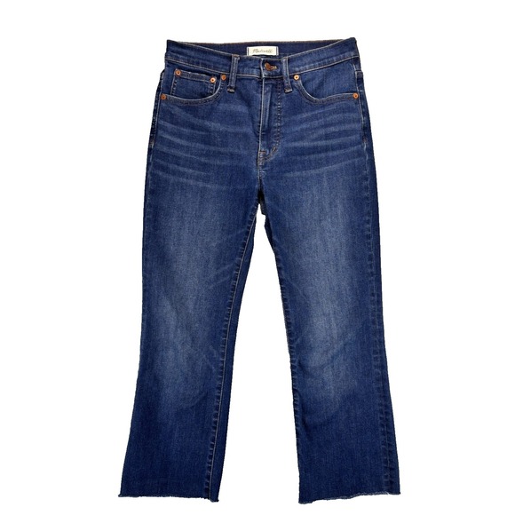 Madewell Cali Demi Boot Blue Jeans Women Size 27 High Rise Denim Stretch Capsule - Picture 3 of 15
